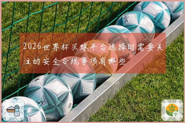 2026世界杯买球平台选择时需要关注的安全合规事项有哪些